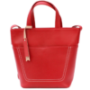 Genuine Soft Leather Red Shoulder Handbag