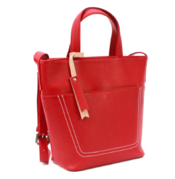 Alternative view of Genuine Soft Leather Red Shoulder Handbag