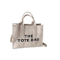 The Tote Bag Faux Leather Stone