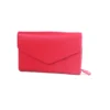 Genuine Soft Leather Purse RFID protection with envelope style panel Watermelon
