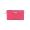 Genuine Soft Leather Purse RFID protection Fuchsia & Grey