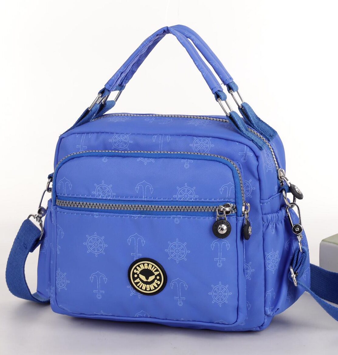Blue Nautical Cross Body Satchel Travel Bag Limited Stock