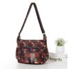 Elephants All over Print Large Satchel Cross Body