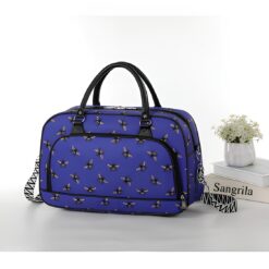 Blue Bees All over print Overnight bag/Weekend/Holdall Bag