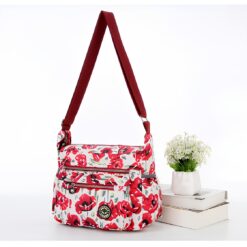 Poppies All over Print Large Satchel Cross Body