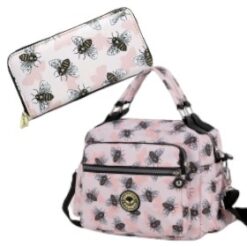 Alternative view of Pink Bees Bundle Purse & Satchel