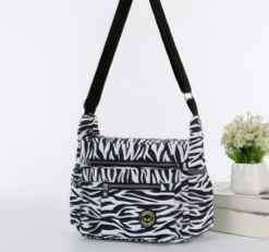 Zebra All over Print Large Satchel Cross Body