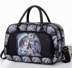 Indian Wolf All over print Overnight bag/Weekend/Holdall Bag