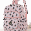 Pink Bees All Over Print Backpack