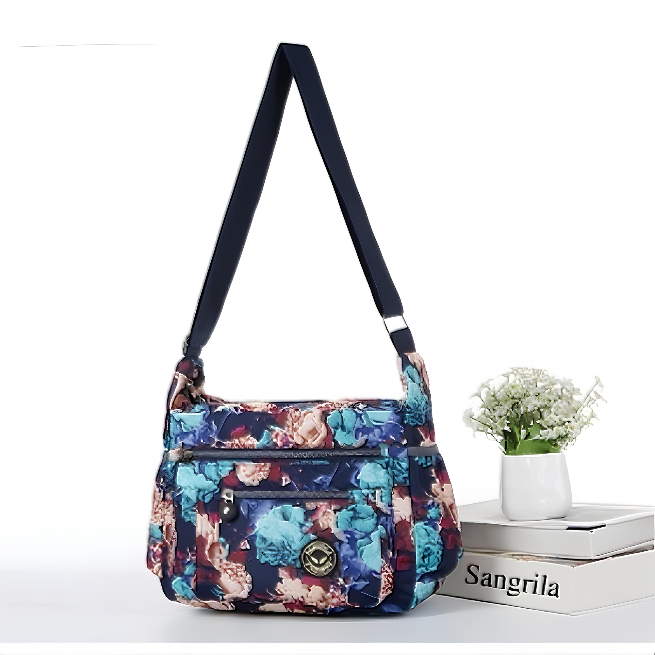 Floral All over Print Large Satchel Cross Body