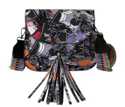 NBC Tassel Stud Detail Wide Strap