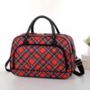 Red Tartan All over print Overnight bag/Weekend/Holdall Bag