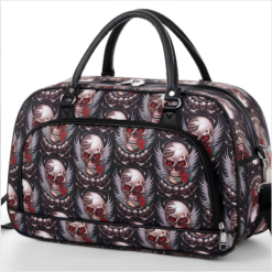Red Wing Skulls All over print Overnight bag/Weekend/Holdall Bag