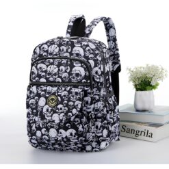 BW Skulls All Over Print Backpack