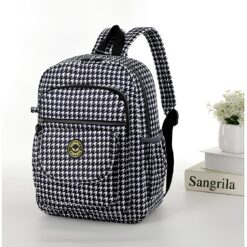 Dog Tooth Check All Over Print Backpack