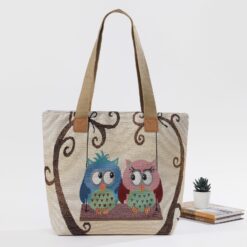 Owl Swingers Tapestry Tote Style Bag