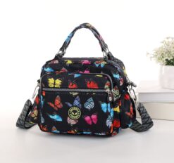 Butterfly Cross Body Satchel Travel Bag 