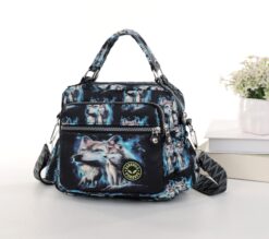 Wolf Cross Body Satchel Travel Bag