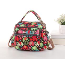 Baby Toony Elephants Cross Body Satchel Travel Bag