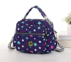 Navy Stars Cross Body Satchel Travel Bag