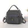 Plain Grey Cross Body Satchel Travel Bag