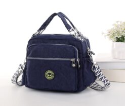 Plain Navy Cross Body Satchel Travel Bag