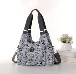 Retro Mickey Cross Body Shoulder Bag  Cross Body Tote Shoulder Bag Multiple Zip Compartments Stock