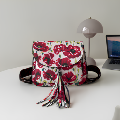 Poppies Tassel Stud Detail Wide Strap