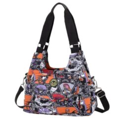 NBC Cross Body Tote Shoulder Bag Multiple Zip Compartments