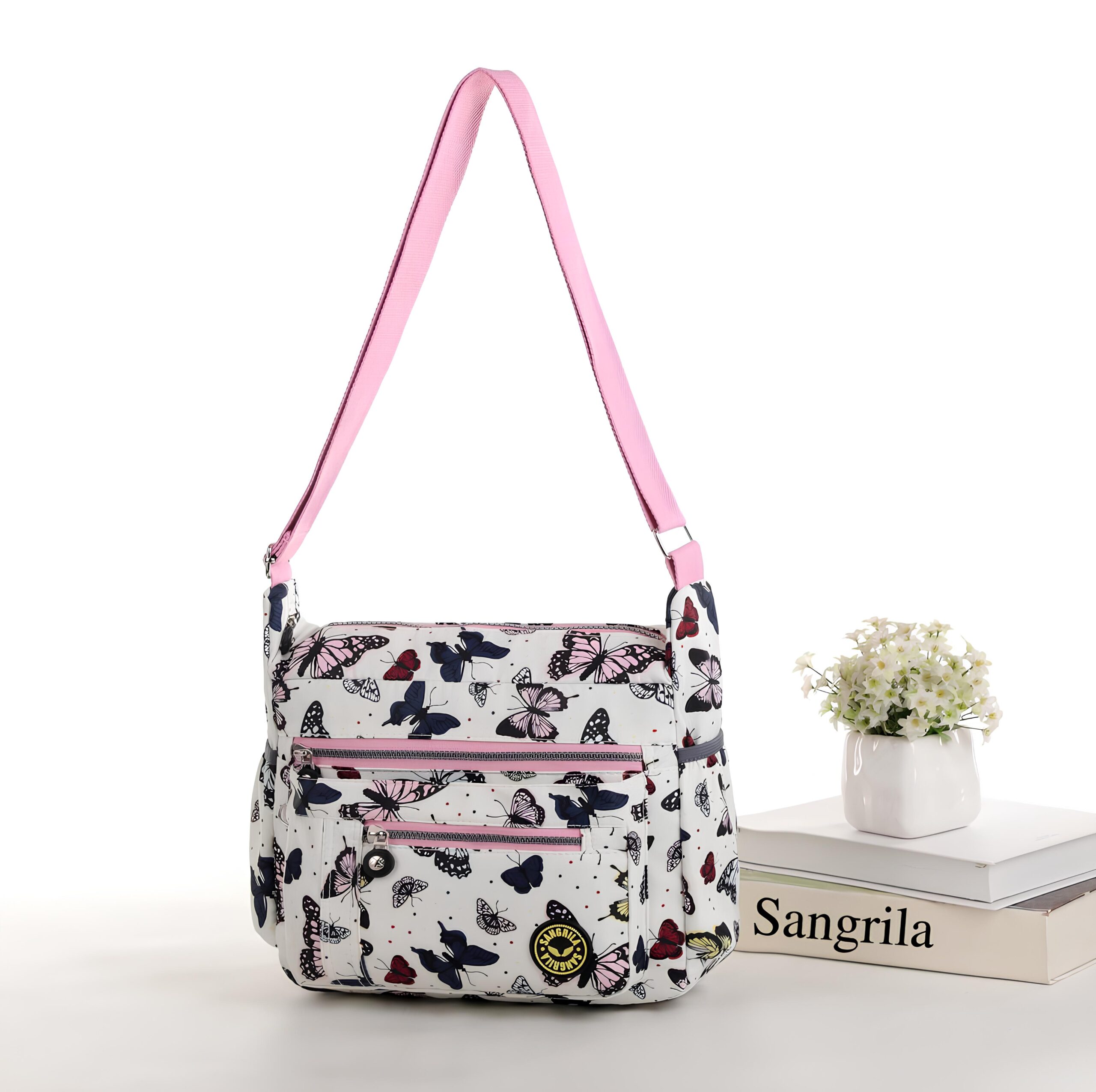 Butterfly 6 All over Print Large Satchel Cross Body