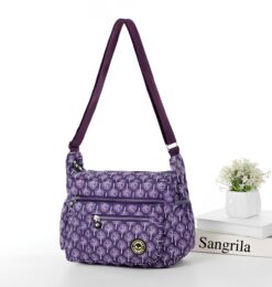 Tiny Trees All over Print Large Satchel Cross Body