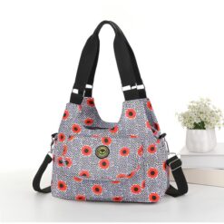 Poppies & Seeds Body Tote Shoulder Bag Multiple Zip Compartments