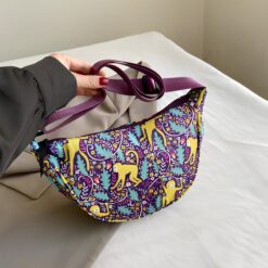 Monkey Print Sling Bag Crossbody Bag